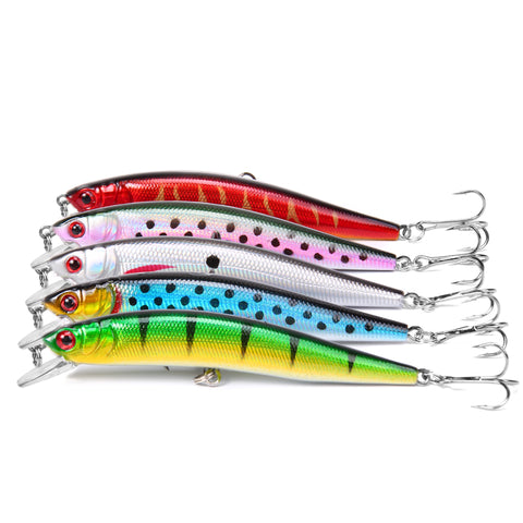 Floating Minnow Fishing Lure Laser Hard Artificial Bait