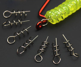 Soft Bait Spring Lock Pin Crank Hook & Soft Bait Connect Fixed Pin